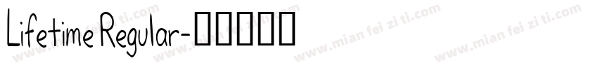 Lifetime Regular字体转换